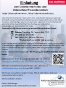 Hier die Informationen zum Stammtisch der Unternehmerinnen- / und Unternehmerfrauen am 16. September 2025 im WSZ  Töging