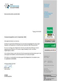Freisprechungsfeier 25. Sept. 2025 Bau-Innung Mühldorf / Altötting  Informationen KlICJ auf das Bild
