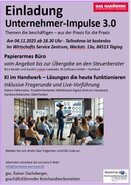 Hier kommen Sie zur PDF-Information der  Veranstaltungsreihe Veranstaltung Unternehmer-Impulse 3.0 am 04. November 2025