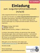 Inhalt und mehr Informationen - KLICK hier - zum Thema Jungunternehmer-Stammtisch am 18. Juli 2025 im Stauwerk Aschau - Liebigstraße 1 - in Aschau